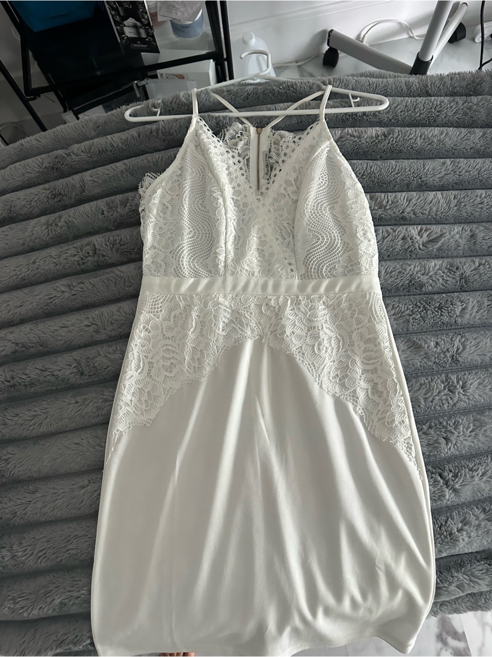 Charlotte Russe White Lace Mini Dress